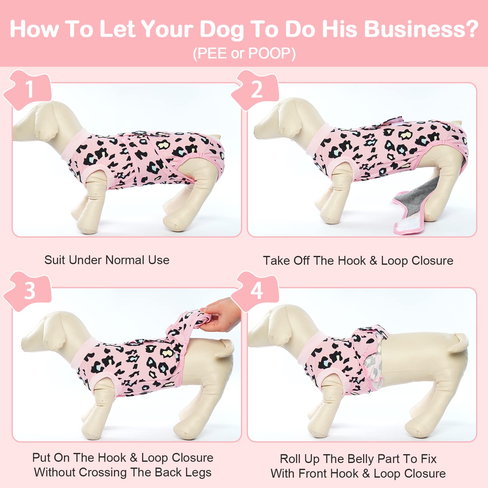 Kuoser tenue de récupération pour chien, usage intérieur et extérieur en contexte.