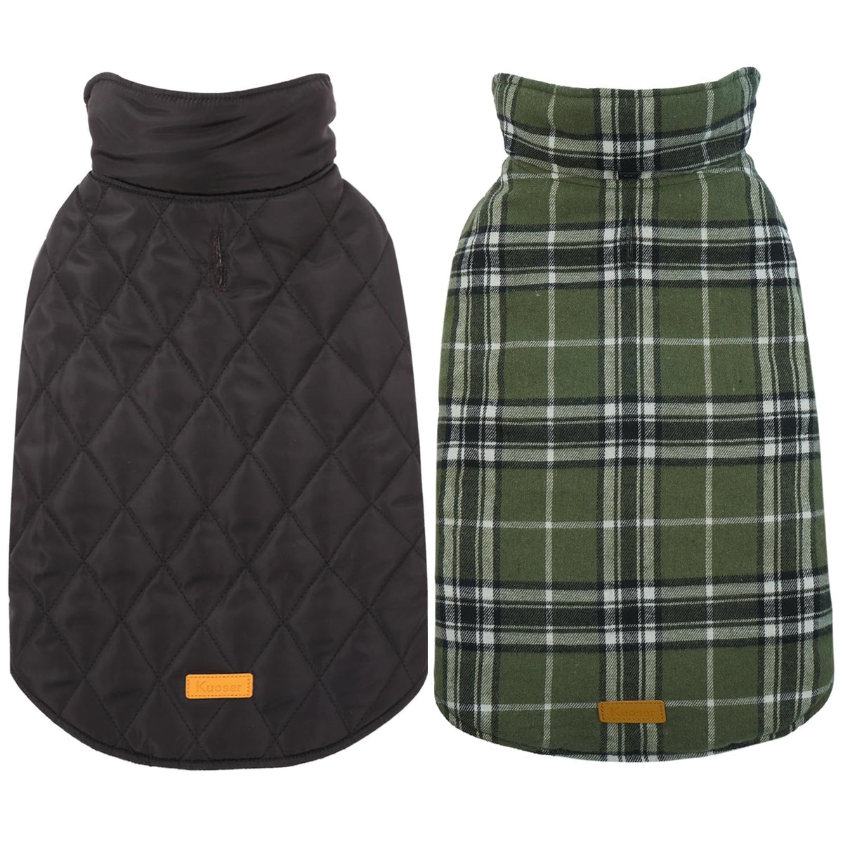 Kuoser gilet chien imperméable - vue avant, protection contre pluie et vent lors des balades.