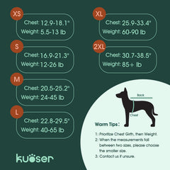 Kuoser gilet-chien-reflectif-bande; visibilité accrue lors des sorties nautiques