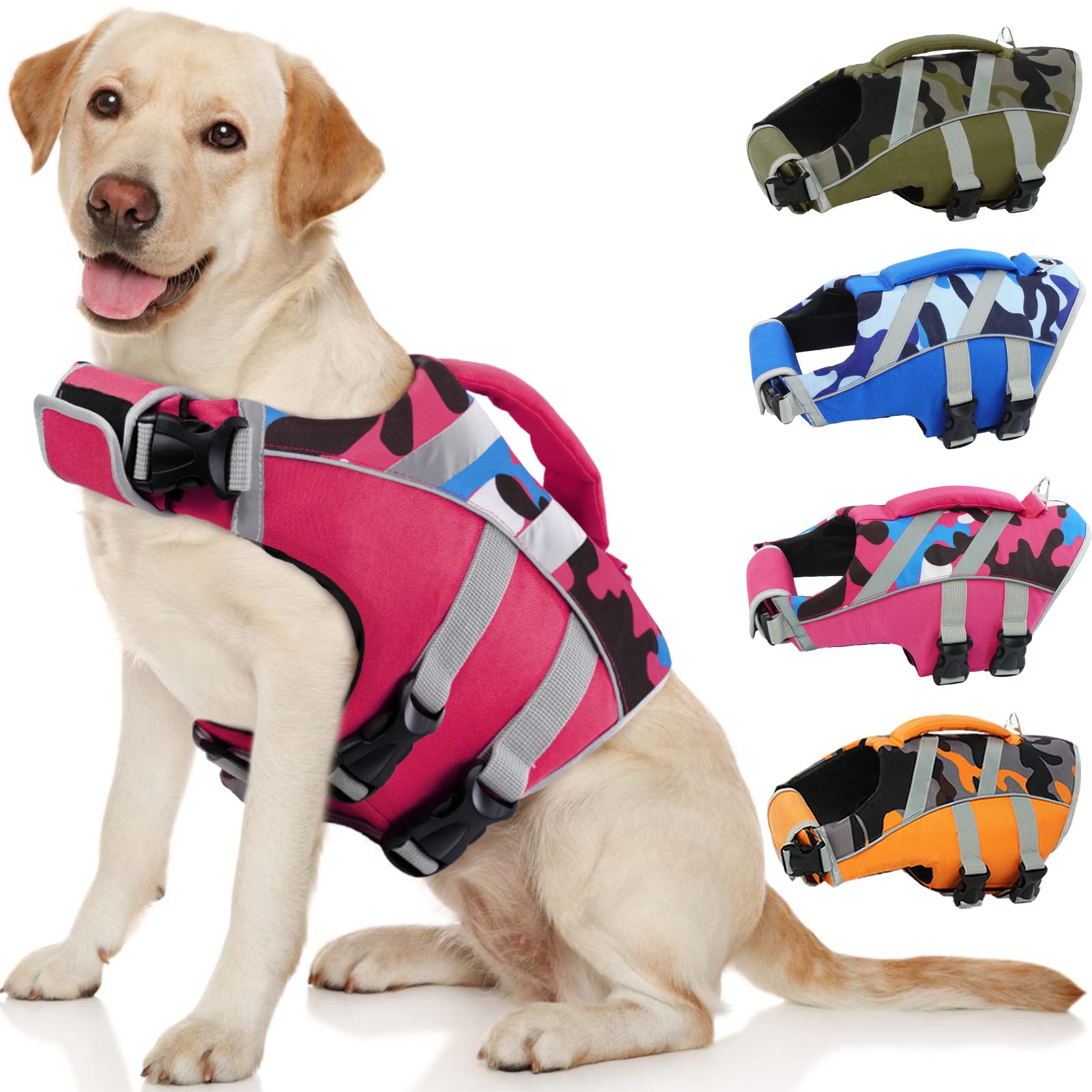 Gilet de sauvetage Kuoser avec bandes réfléchissantes avant pour une meilleure visibilité.