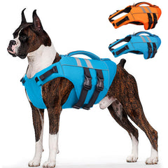 Kuoser gilet sauvetage chien XXL, vue avant, excellente flottabilité et sécurité.