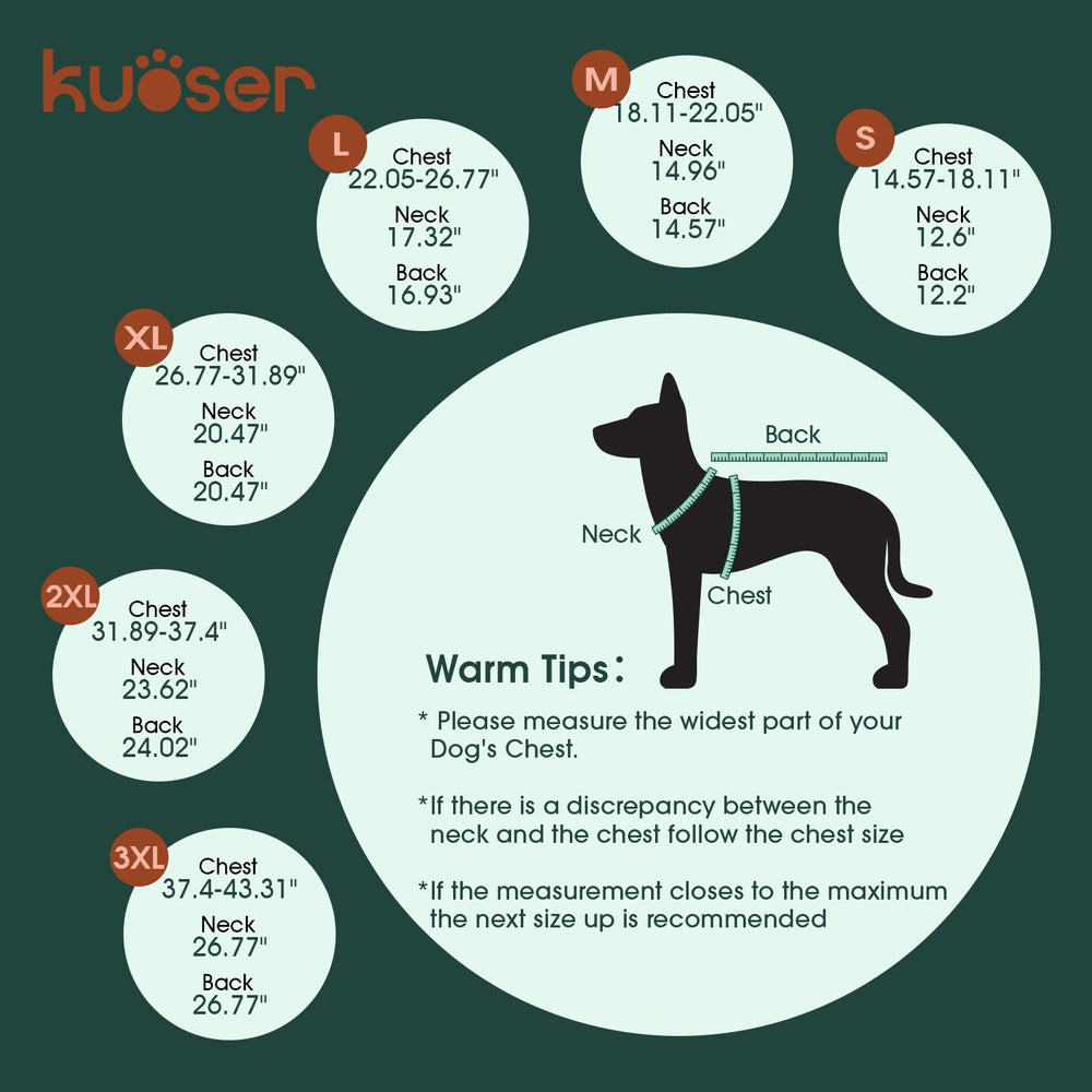 Kuoser veste pluie chien sangle ventrale reglable pour ajustement sûr