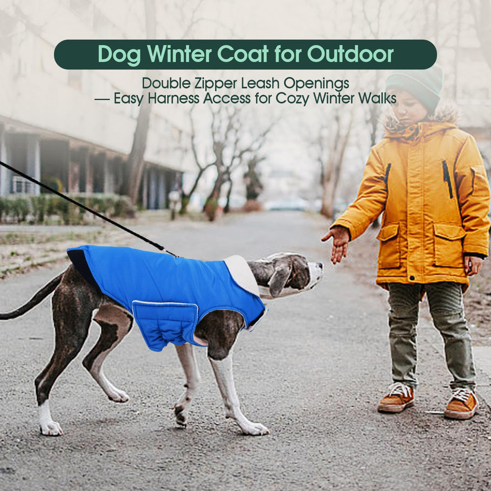 Kuoser manteau chien bleu 2XL — ajustement poitrine pour toutes morphologies