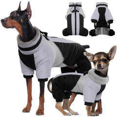 Kuoser manteau-chien-chaud-dos-zip: chaleur enveloppante pour sorties hivernales.