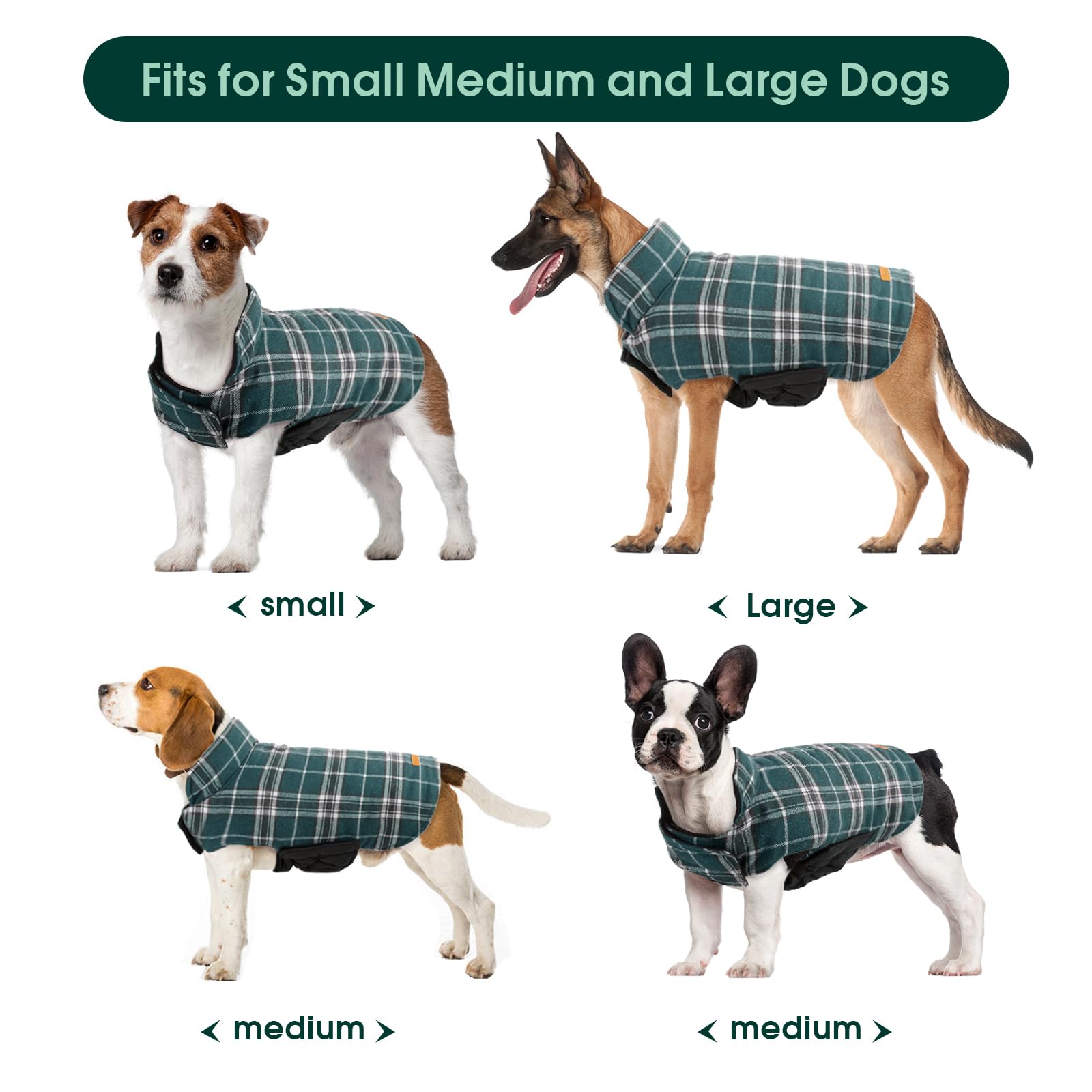 Kuoser manteau chien doublure polaire chaude – confort hivernal