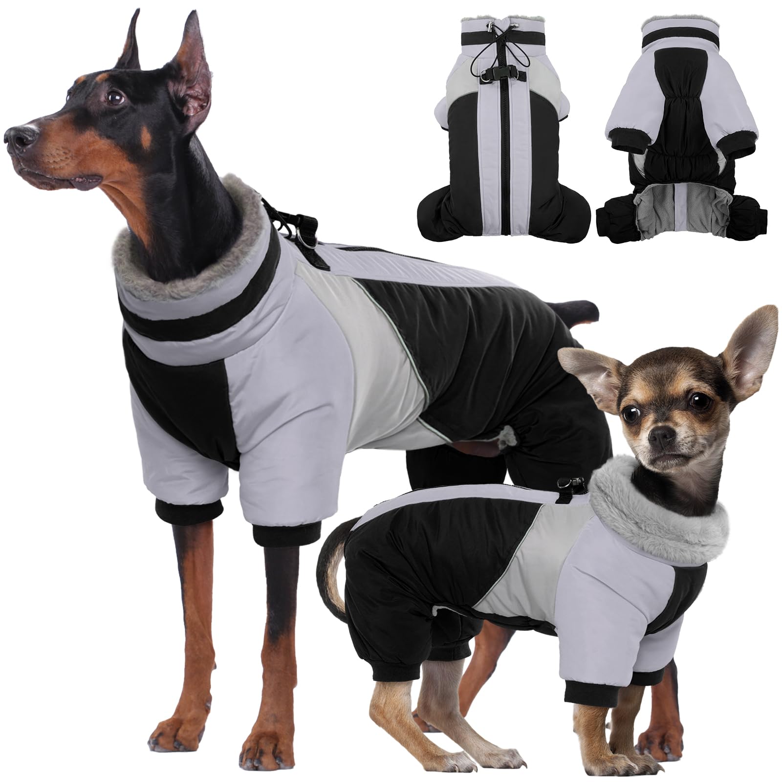 Manteau Kuoser épais pour chien, chaleur durable lors des sorties hivernales.