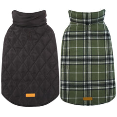 Manteau Kuoser imperméable et réversible pour chien, protection pluie et vent.