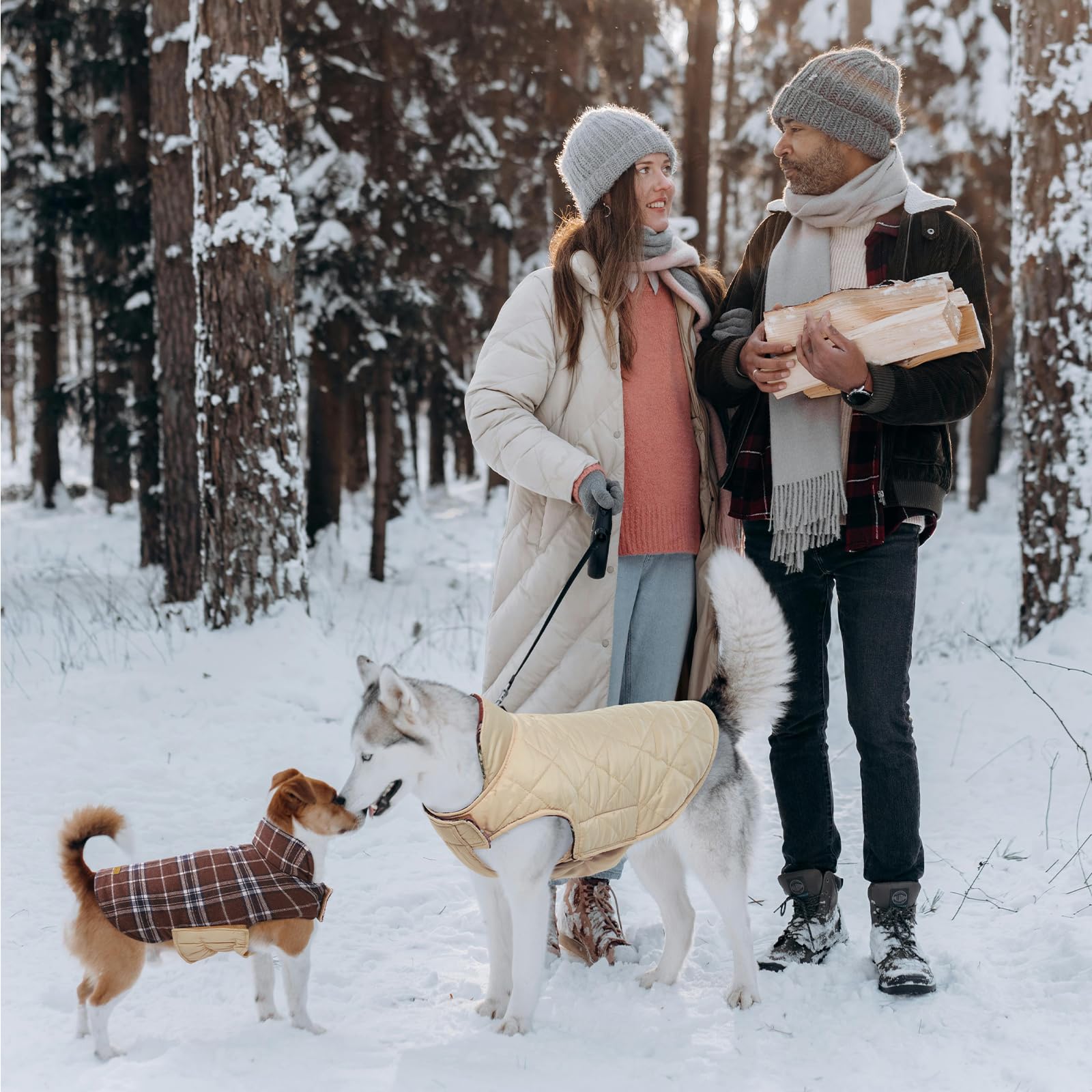 Kuoser Manteau Plaid Vintage — look classique et chaleur assurée.