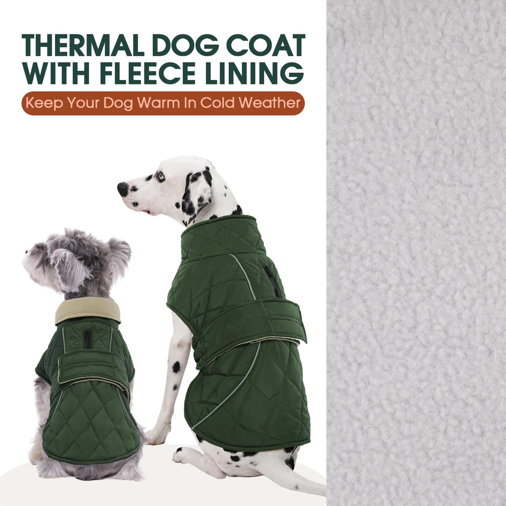 Kuoser Manteau Chien Thermique – bandes réfléchissantes pour une meilleure visibilité nocturne.