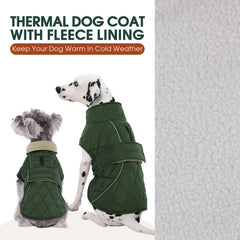 Kuoser Manteau Chien Thermique – bandes réfléchissantes pour une meilleure visibilité nocturne.