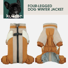 Kuoser manteau-chien-reglage-collier-lacet assure un ajustement personnalisé et bloque le froid.
