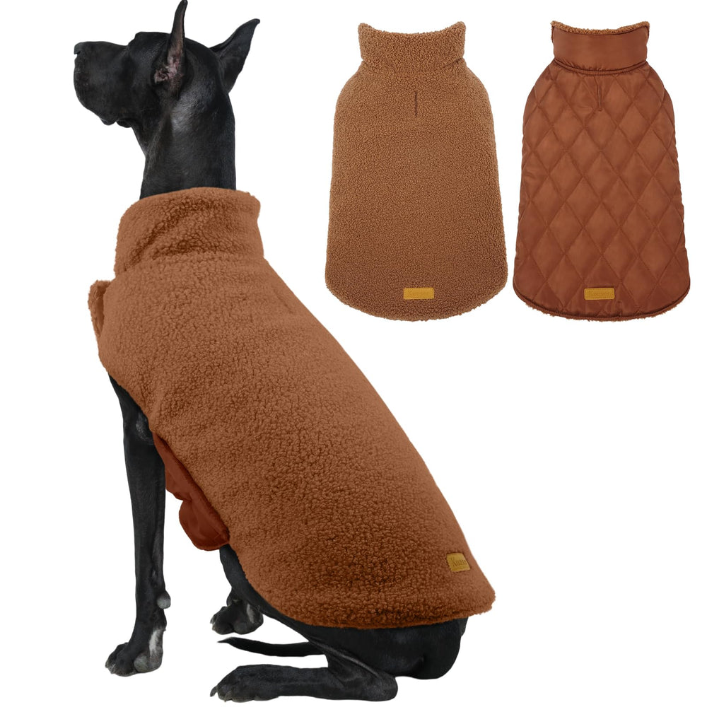 Kuoser manteau chien réversible – chaleur et confort pour l'hiver.