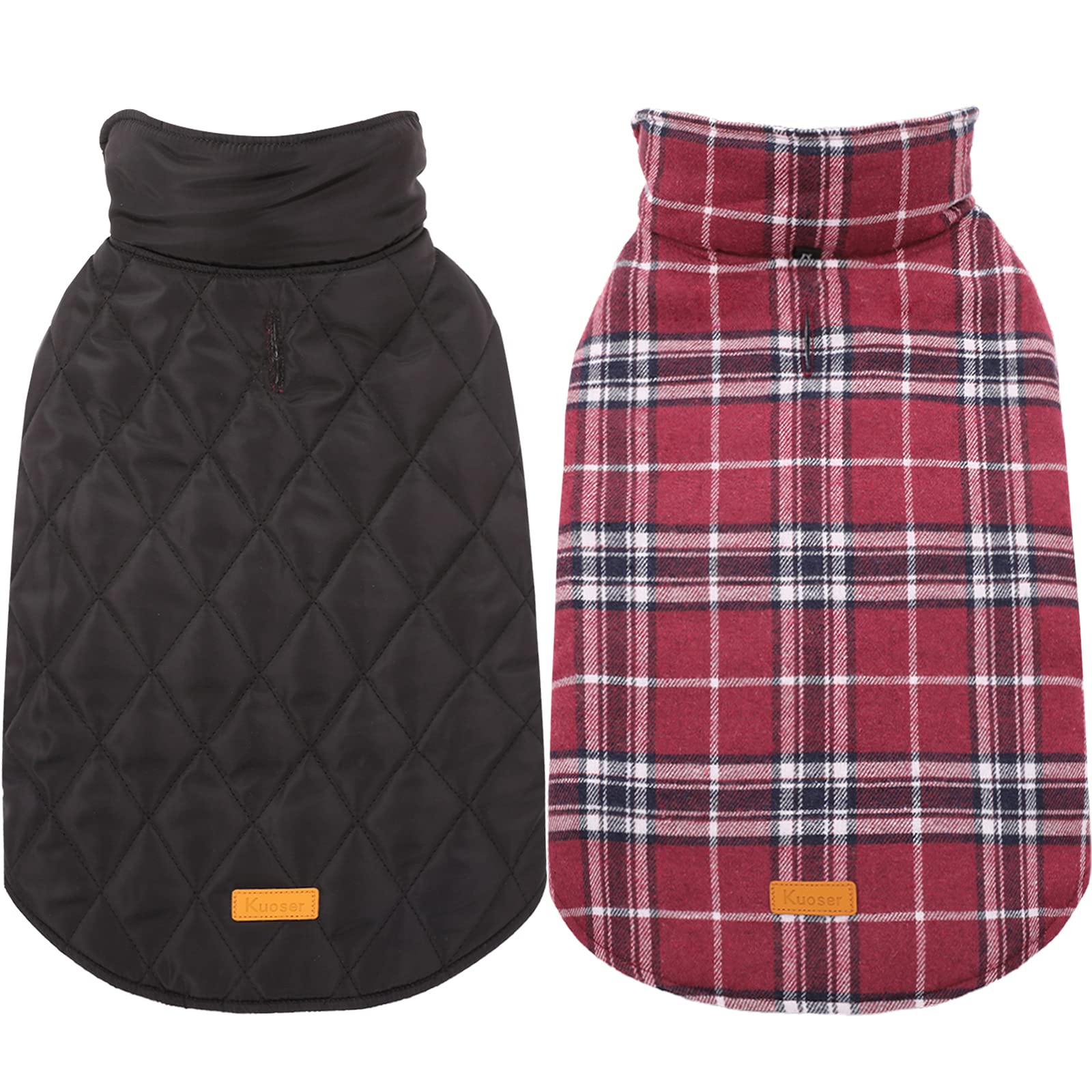 Manteau Kuoser imperméable pour chien, vue frontale, protection contre la pluie.