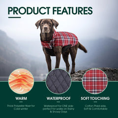 Manteau Kuoser réversible pour chien, système d’ajustement et poche img.