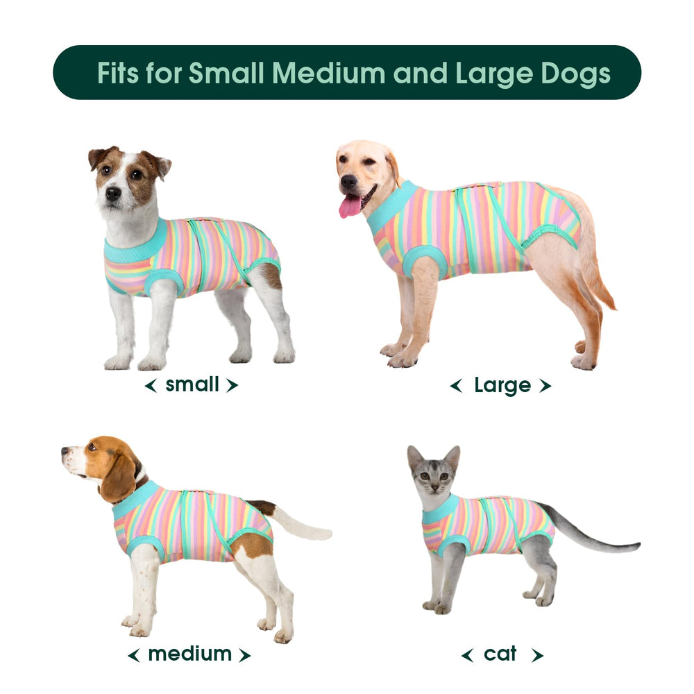 Kuoser combinaison récupération chat chien matière douce, vue dos, confort durable.