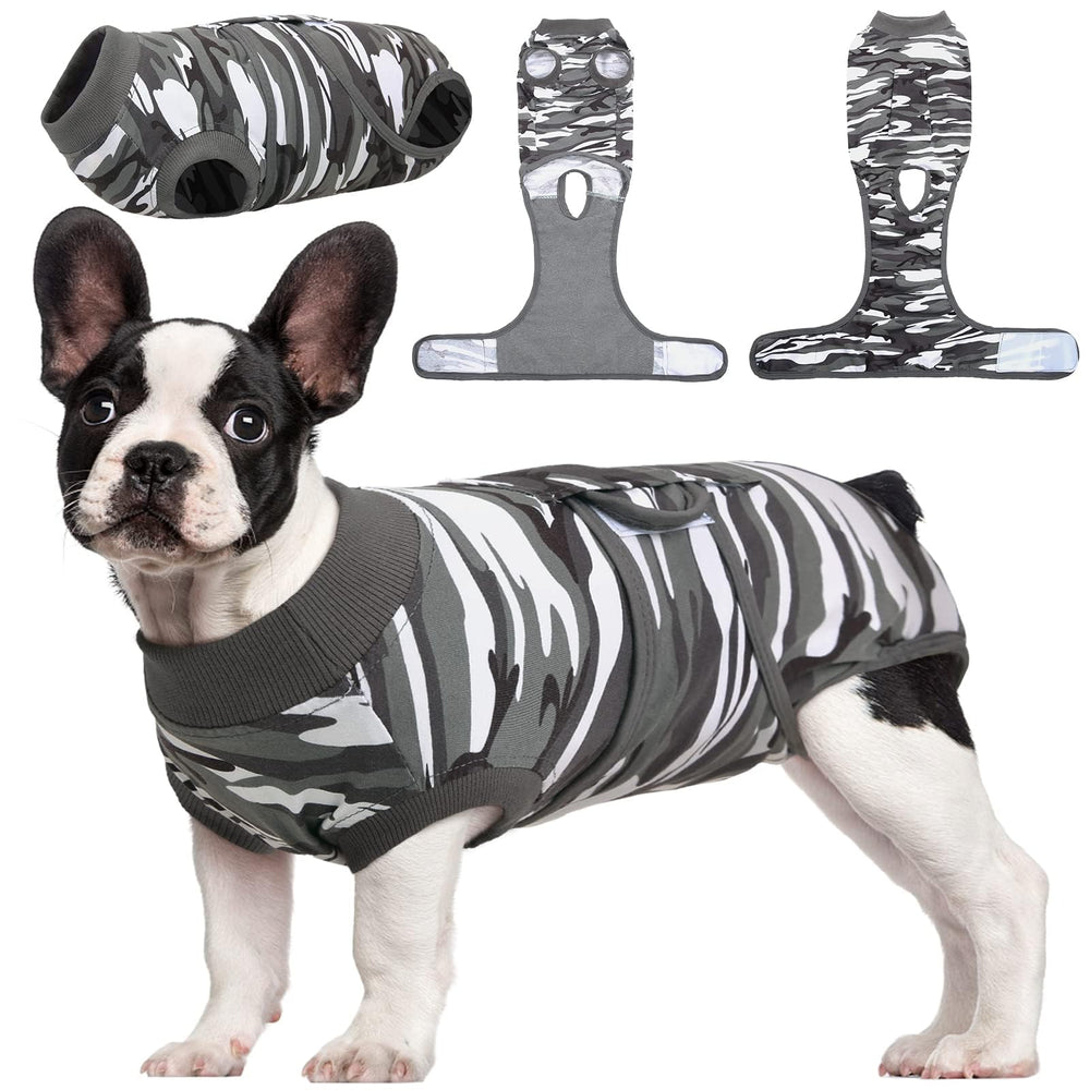 Kuoser combinaison de récupération ventrale chien-chat protège les plaies et évite le léchage.