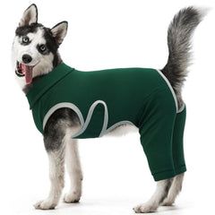 Kuoser tenue de récupération pour chien protégeant la patte arrière et favorisant le mouvement.