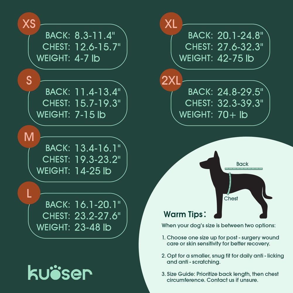 Kuoser veste post-chirurgie chien chat favorisant mouvement