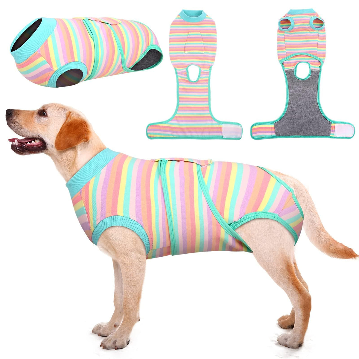 Kuoser Veste recuperation chien et chat, vue generale et protection post-chirurgie.