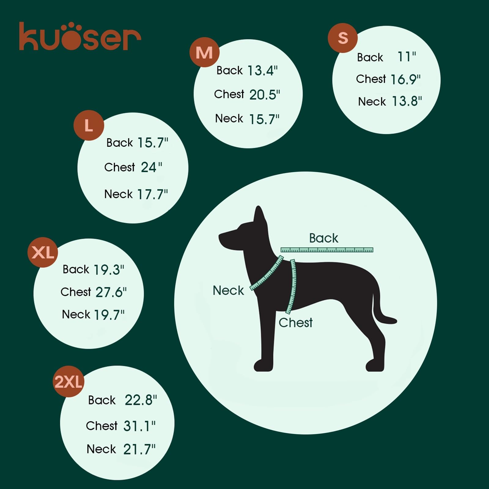 Veste en mesh respirant Kuoser pour chien, confort optimal pendant les activités extérieures.