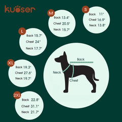 Veste en mesh respirant Kuoser pour chien, confort optimal pendant les activités extérieures.