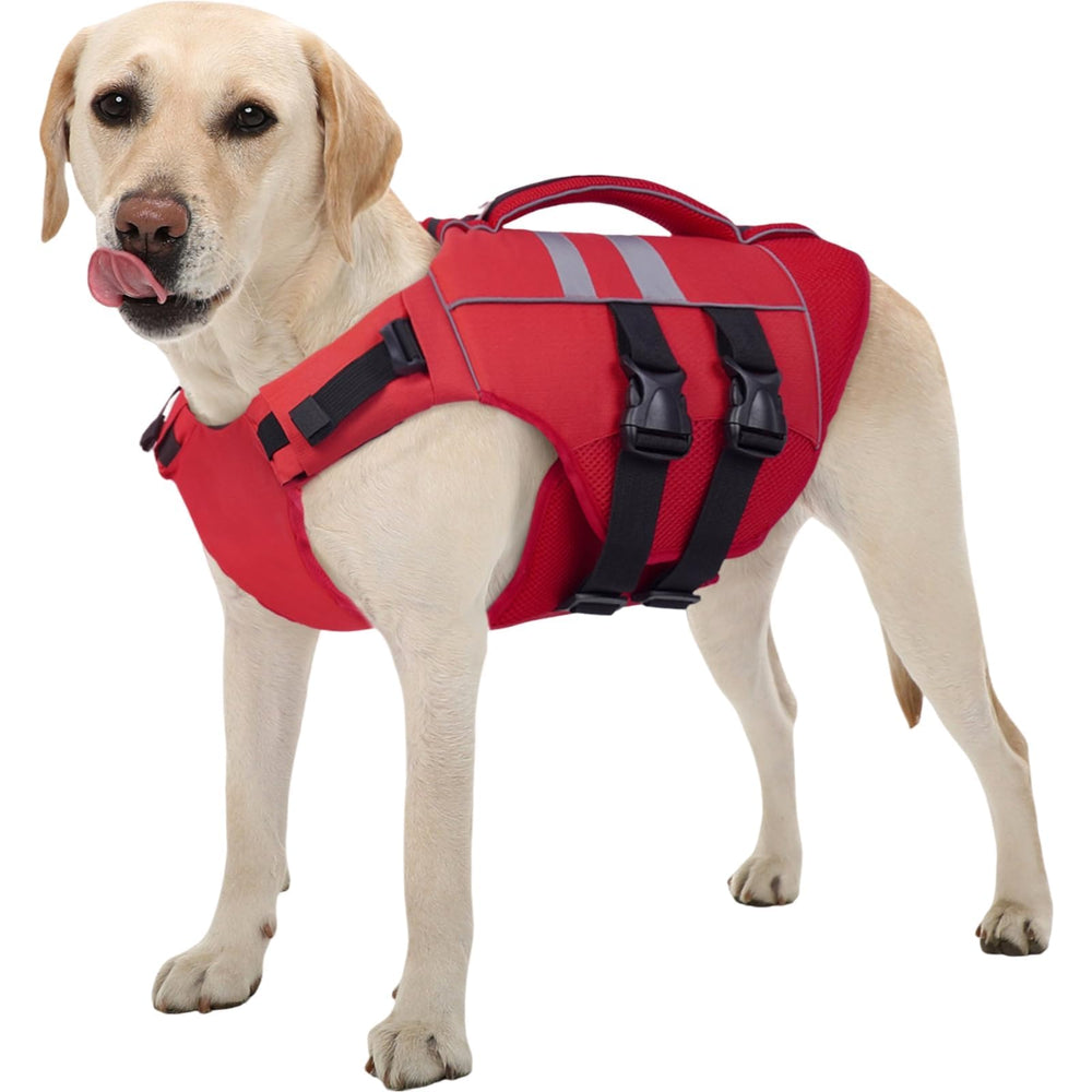 Kuoser XL gilet de sauvetage pour chien, vue avant, sécurité pour la natation.