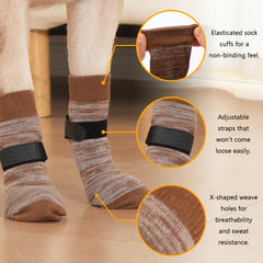 Chaussettes avec bandes réglables KUPAO, ajustement personnalisé sans frottement.