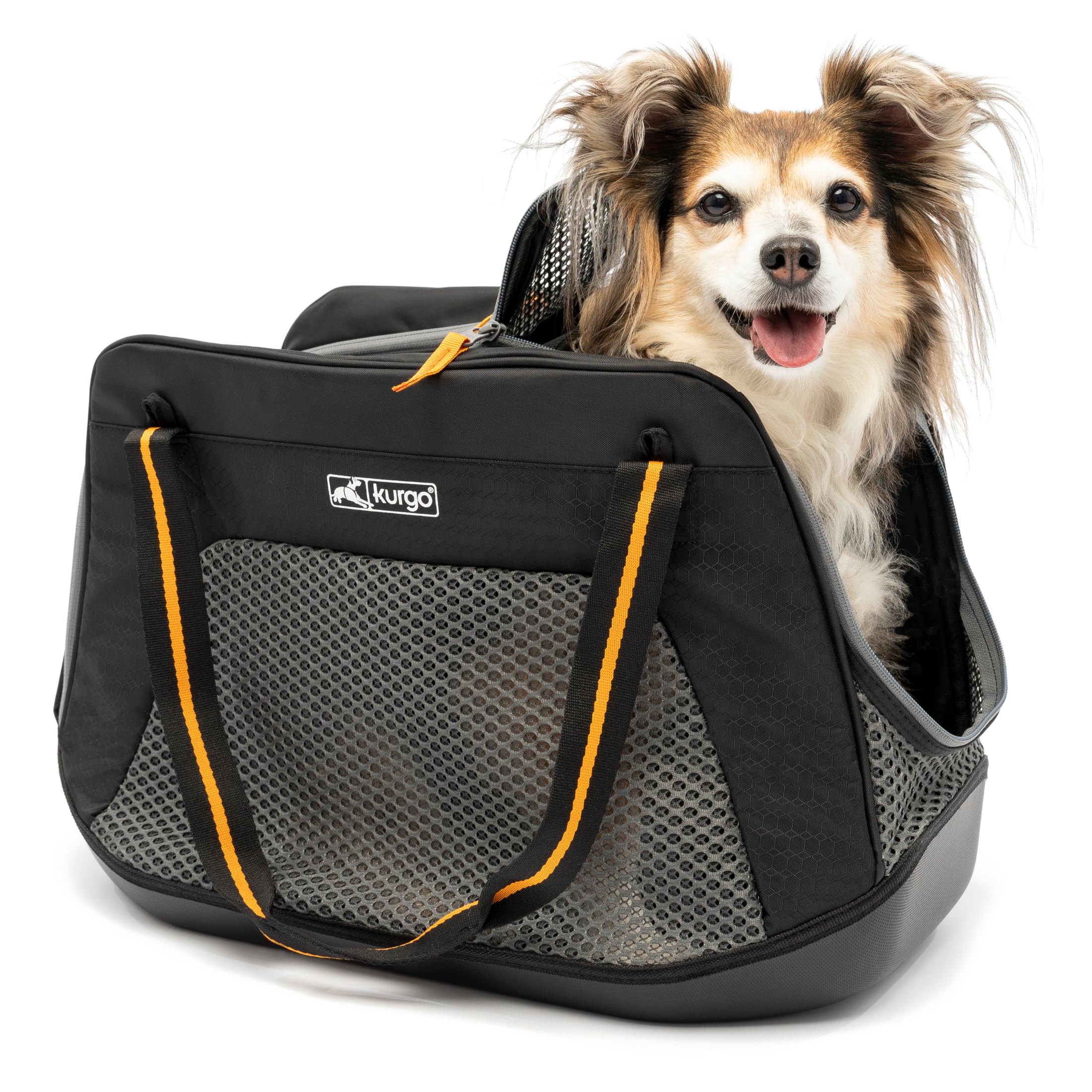 Poche extérieure zippée sur le Kurgo Explorer pour accessoires