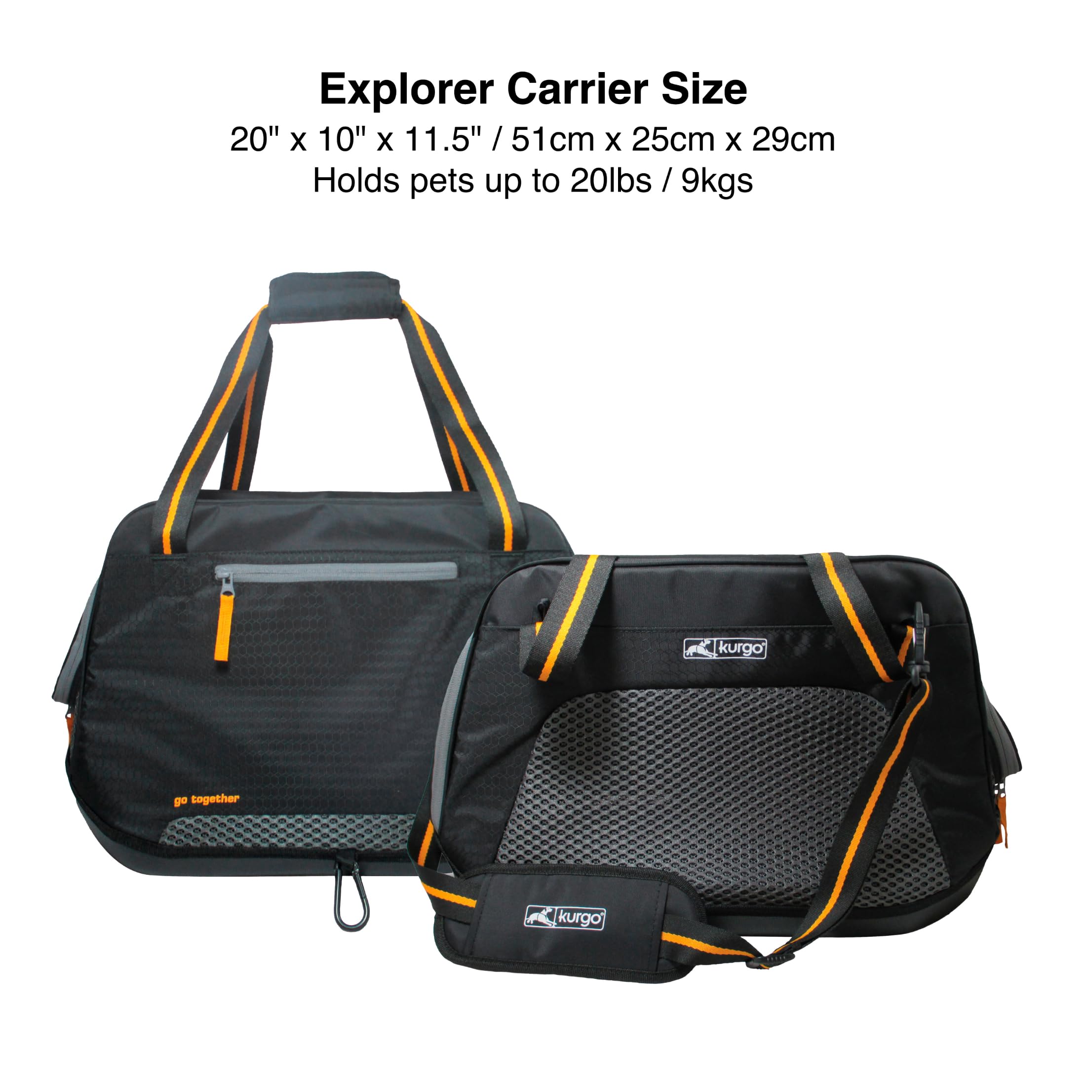 Panneaux en mesh pour une ventilation optimale sur Kurgo Explorer