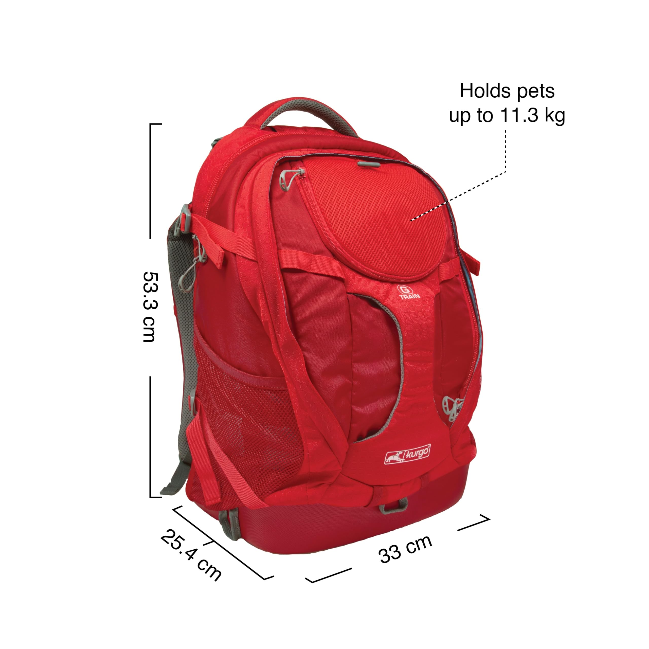 Poches de rangement du Kurgo G-Train pour accessoires et bouteilles