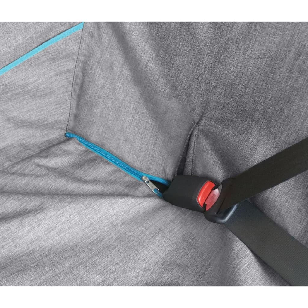 Kurgo Heather Half Hammock s adapte a la plupart des vehicules grace a ses supports.