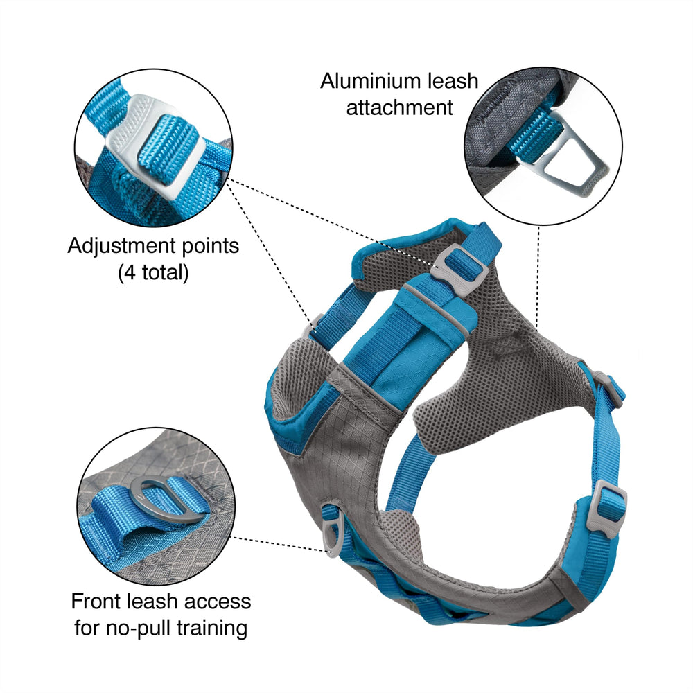 Kurgo Journey Air: plastron rembourré pour plus de confort en randonnée.