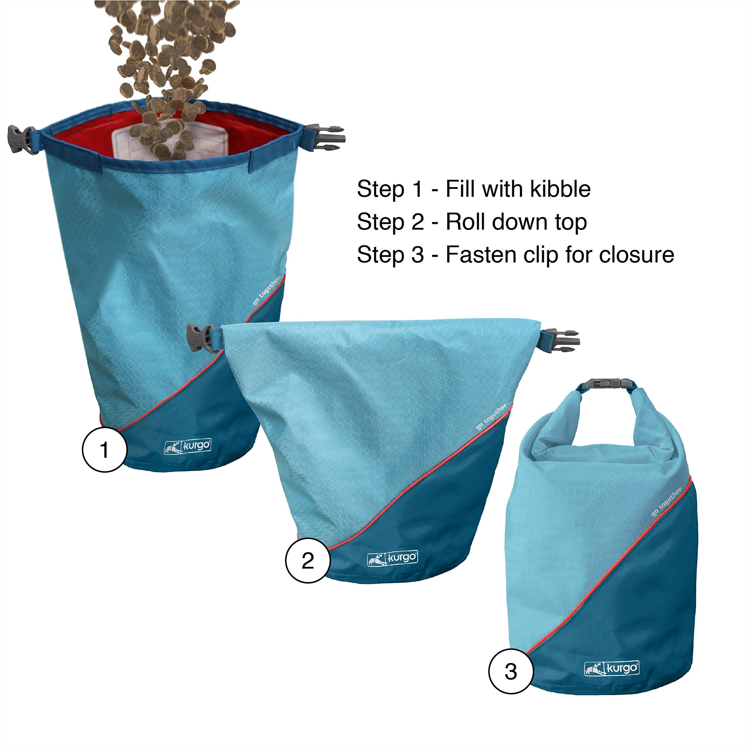 Kurgo Kibble Carrier – gaine intérieure sûre pour aliments et propreté en déplacement