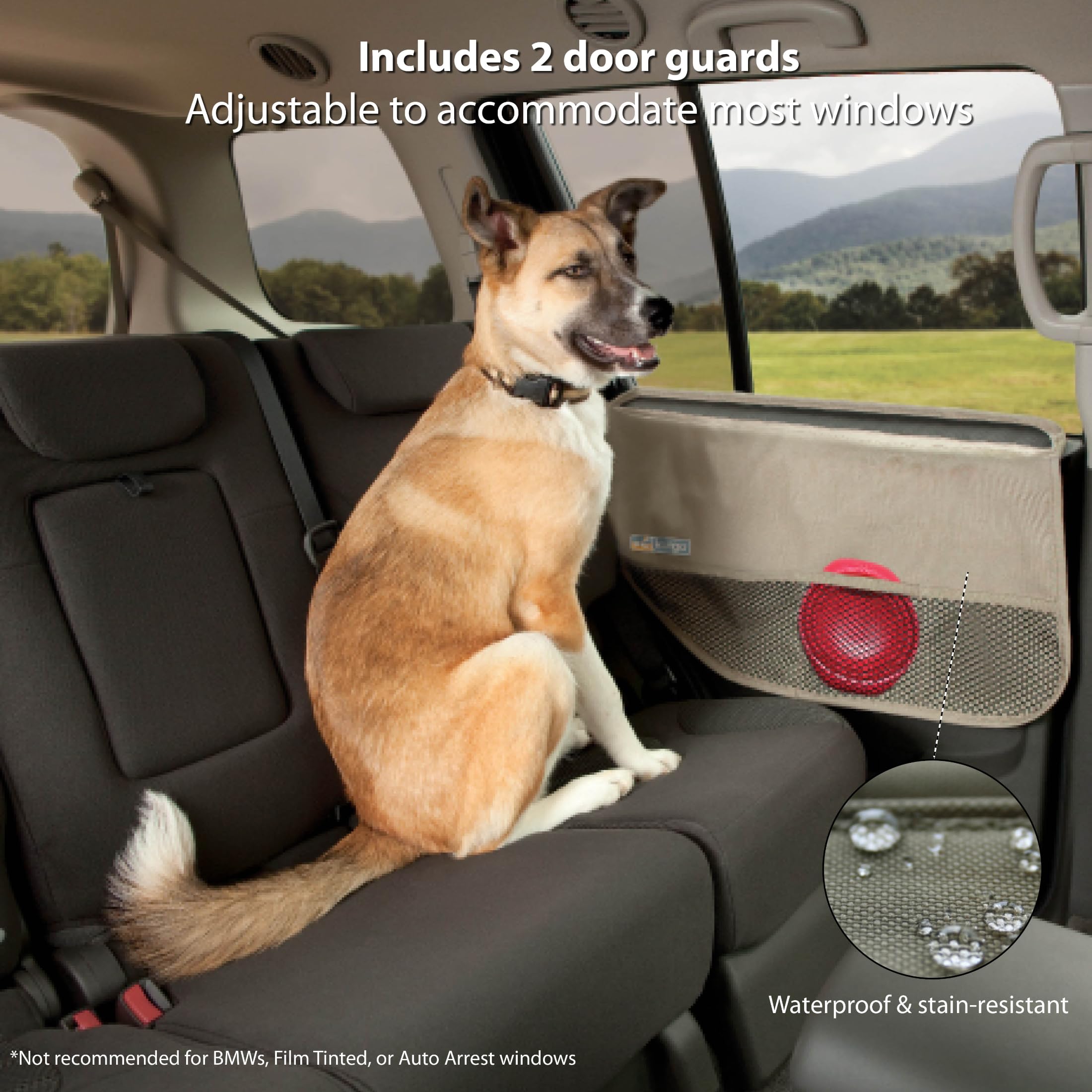 Kurgo Rover bord Rufftex durable pour protéger contre les griffes et l’usure.
