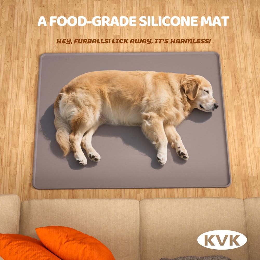 Tapis KVK en silicone imperméable protégeant les sols des éclaboussures