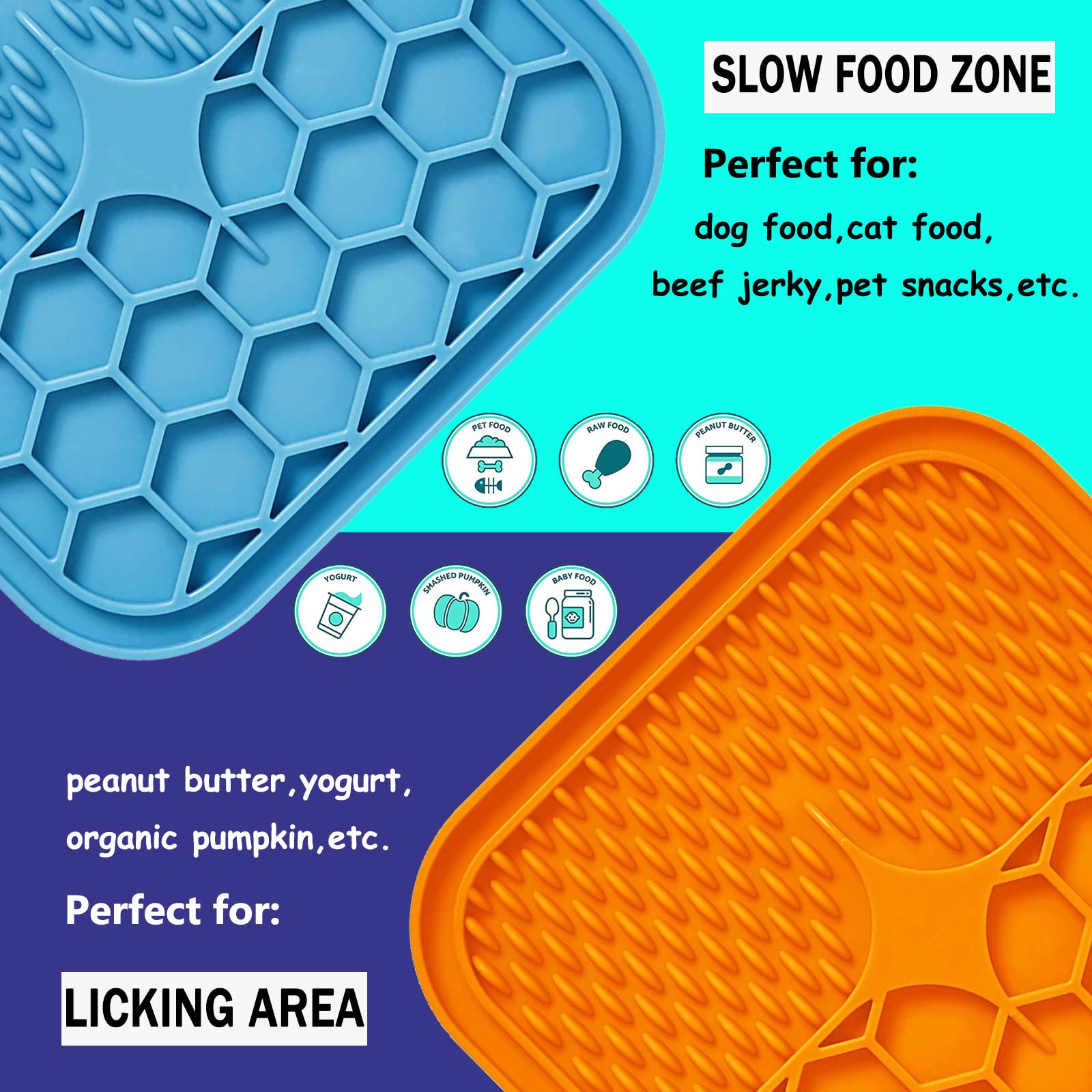 Kwispel tapis de léchage fixé pendant le bain pour calmer l’animal.