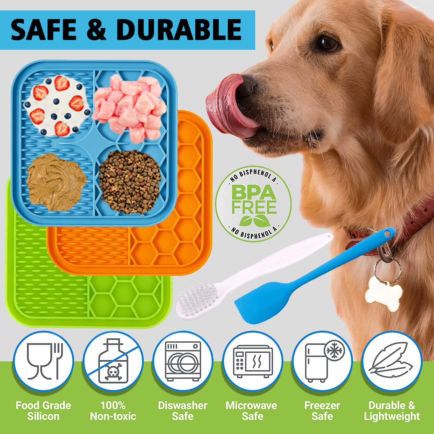 Kwispel tapis de léchage, distributeur de friandises au beurre de cacahuète.
