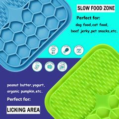 Kwispel tapis léchage chat ventouses favorisant la relaxation et les friandises.