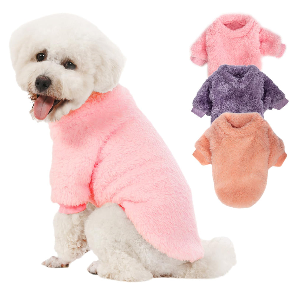 Pull Kyaringtso pour petit chien en rose, chaleur douce et confort pour l'hiver.
