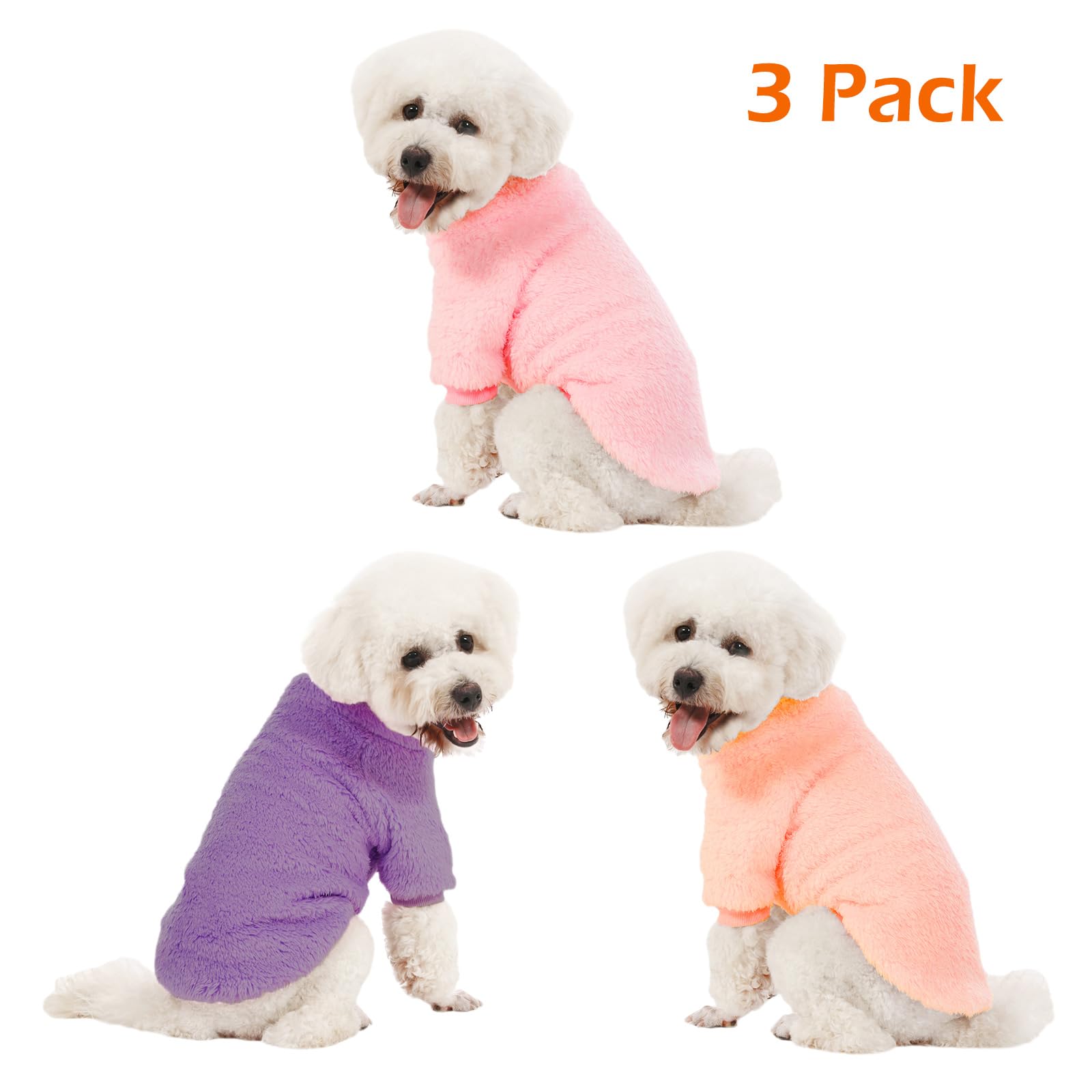 Pull Kyaringtso pour petit chien en violet, allure tendance et protection contre le froid.