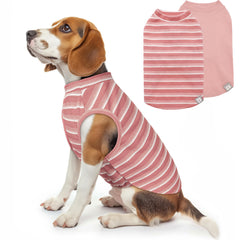 KYEESE chemise chien waffle rose avant, confort léger et respirant pour chien actif
