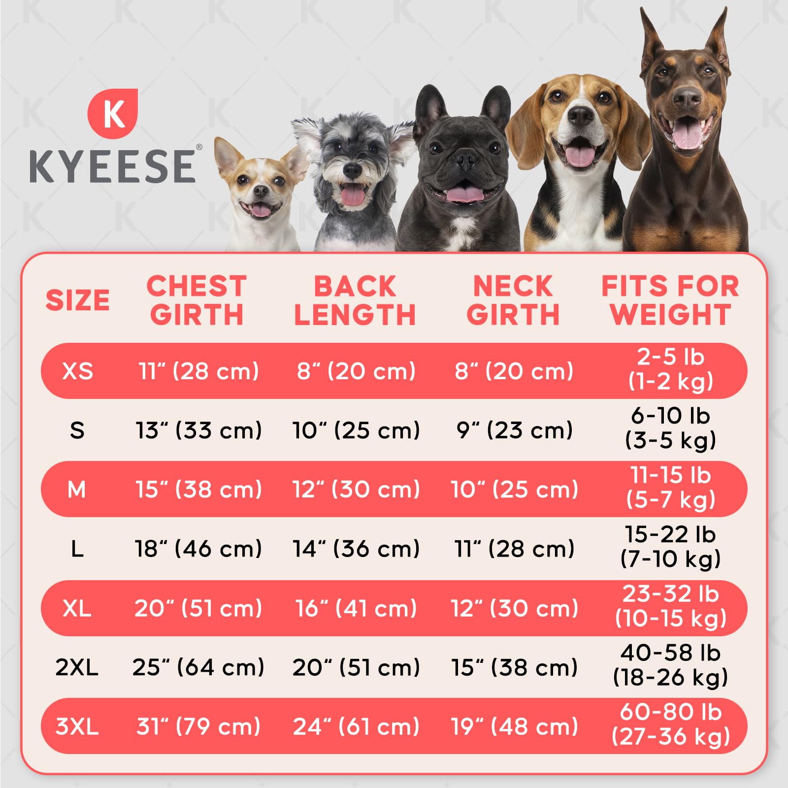 KYEESE T-shirt chien – détail étiquette réfléchissante pour sécurité