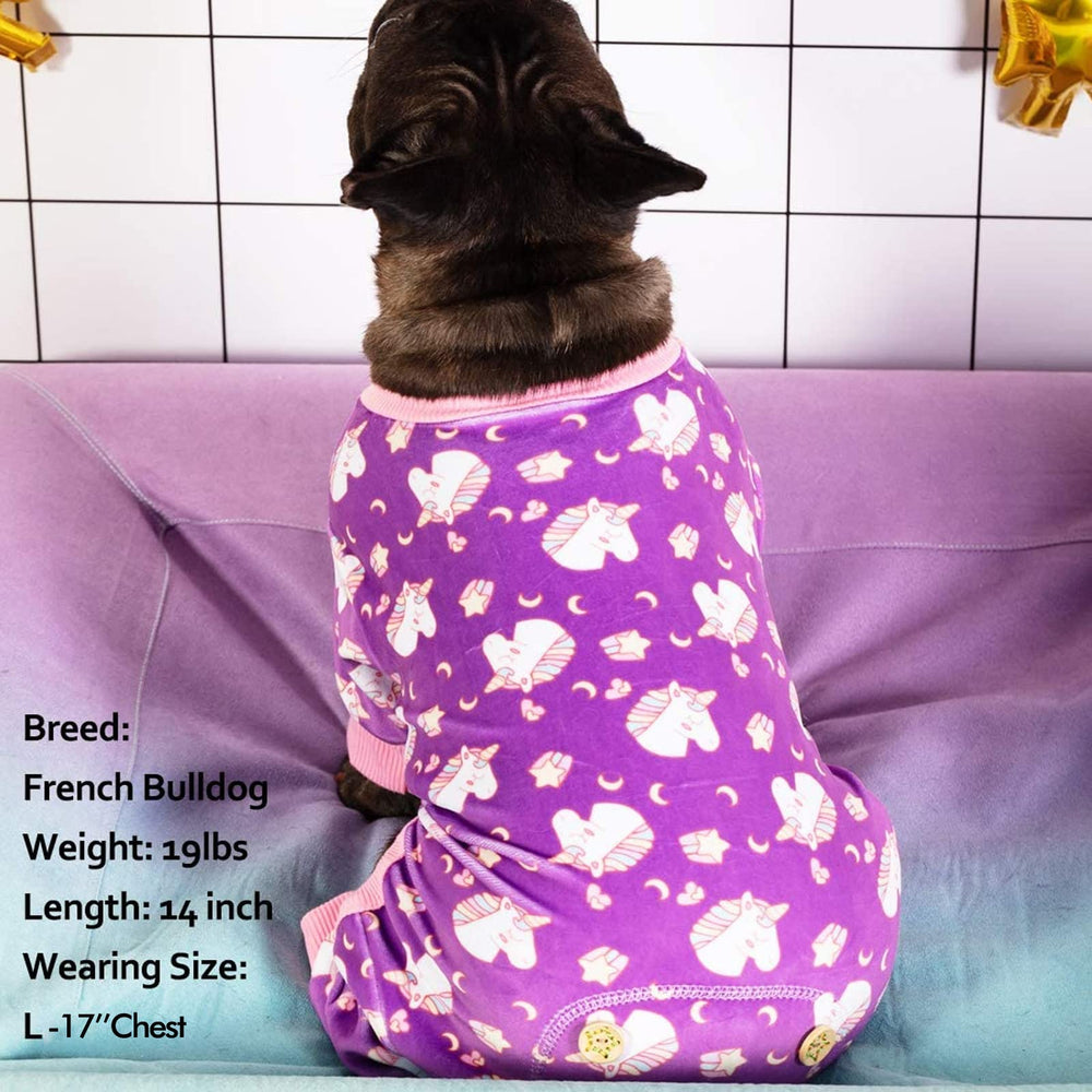 KYEESE pyjama chien velours guide tailles, assure le bon ajustement.