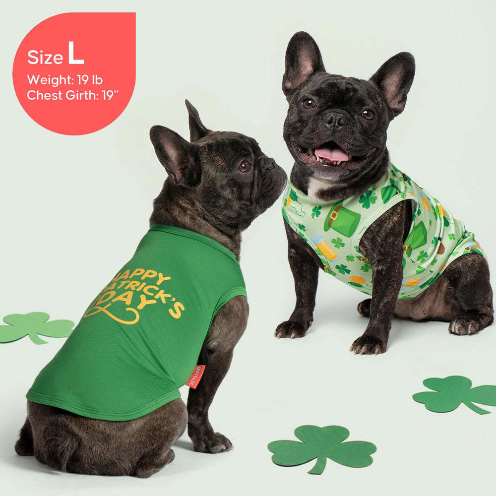 KYEESE t-shirt Saint-Patrick pour chien idéal pour photos et parades.
