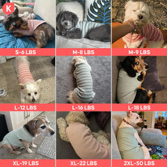 KYEESE haut pour chien maille gaufrée rose, tissu doux et flexible.