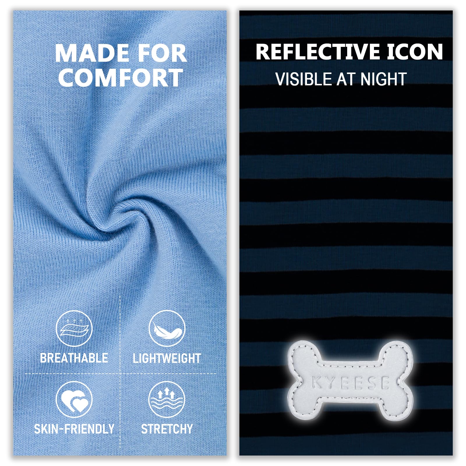 KYEESE T-shirt chien lavable en machine, couleur fidèle et anti-pilling.
