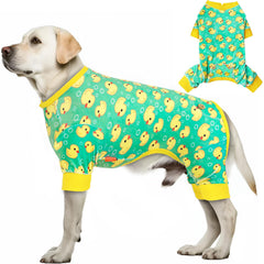 KYEESE pyjama chien velours canard jaune, confort quotidien.