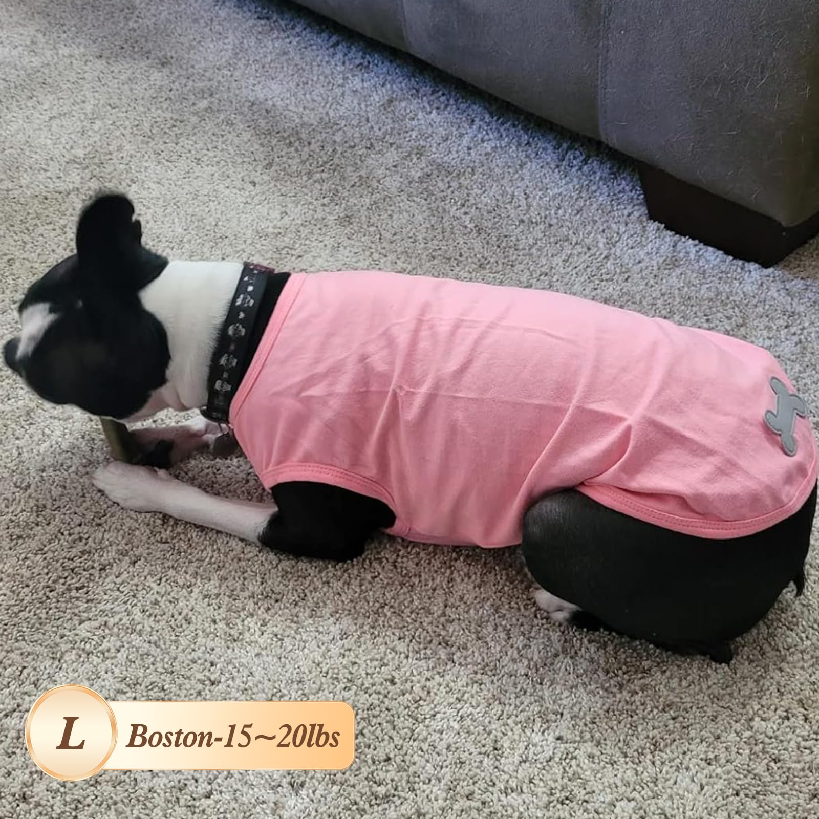 KYEESE veste chien rose doux offrant liberté de mouvement.