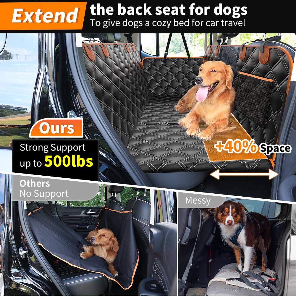 KYG fenêtre mesh respirante, assure une bonne circulation d’air pour votre chien.