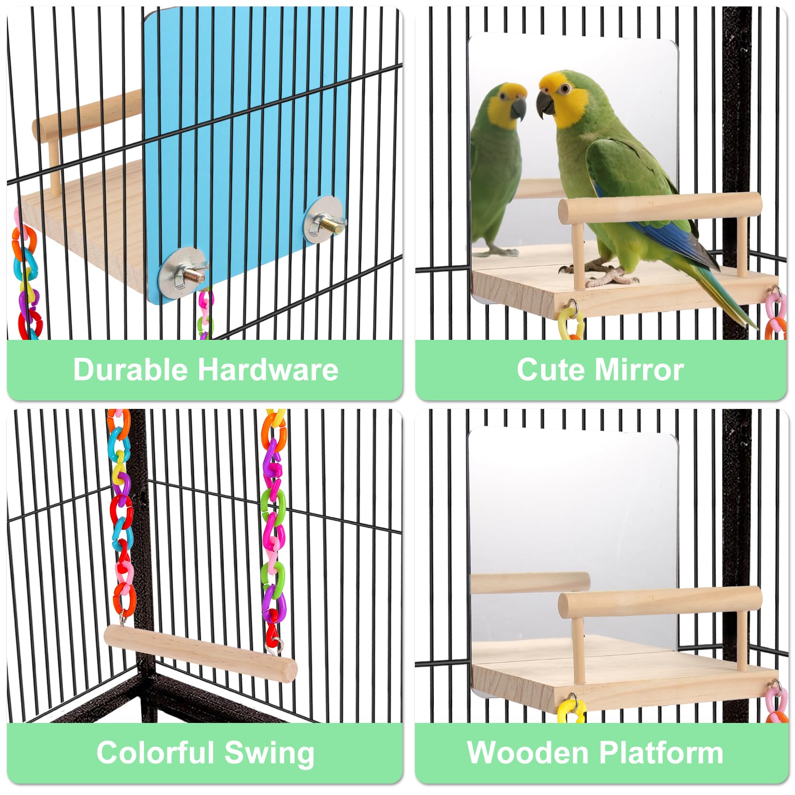 KyoukiBird habitat-polyvalent: supporte oiseaux actifs et comportements.